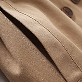 voordelige Bovenkleding-Kinderen Jongens Jas Lange mouw Grijs Khaki Bruin Effen Zak Winter Actief Urheilu 3-13 jaar / Lapwerk