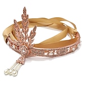 ieftine Accesorii și altele-Retro / vintage Urlați 20 de ani Anii 1920 Accesoriu de Păr Bandană Adolescentă Gatsby Charleston Gentlewoman Franjuri Mată Ciucure Haine Bal Pentru femei Halloween Mascaradă Petrecere Birou
