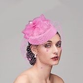 economico Fascinator-Fascinatori cappelli copricapo piume cappello pillbox per matrimoni San Valentino corsa di cavalli giornata delle donne con copricapo in piuma testa per impressionare giorno delle corse 2025