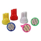 cheap LED Corn Lights-10pcs 4pcs 2pcs 0.8W LED Light Bulb 100lm T10 8 LED Beads SMD 2835 for License Plate Dome Map Light 12V