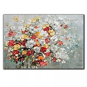 ieftine Picturi Florale/Botanice-pictură în ulei realizată manual pictată manual artă de perete mari dimensiuni abstracte flori simple decor decor pânză rulată fără cadru neîntins