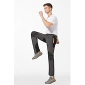 economico Pantaloni e pantaloncini-Per uomo Pantaloni da trekking impermeabili Collage Esterno Tenere al caldo Impermeabile Antivento Traspirante Pantalone / Sovrapantaloni Pantaloni Nero Grigio Elastene Caccia Pesca Scalate S M L XL