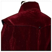 cheap Outerwear-Vintage Gothic Medieval Coat Masquerade Outerwear Prince Vampire Plague Doctor Solid Colored Fancy Dress Men&#039;s Fantasy Royal Steampunk Halloween Carnival Masquerade Party Adults&#039; Coat