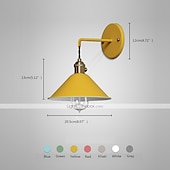 cheap LED Wall Lights-Lightinthebox Wall Lamps Wall Sconces Metal Wall Light Nordic Style 110-120V 220-240V 60 W / CE Certified / E26 / E27