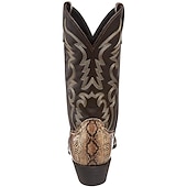 levne Cowboy &amp; Western Boots-Pánské Boty Kovbojské boty Denní nošení Rande PU Stříbrná Zlatá Podzim Zima