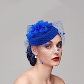 economico Fascinator-Fascinatori cappelli copricapo piume cappello pillbox per matrimoni San Valentino corsa di cavalli giornata delle donne con copricapo in piuma testa per impressionare giorno delle corse 2025
