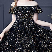 halpa Juhlamekot-Lapset Tyttöjen Mekko Yhtenäinen Lyhythihainen Juhla Syntymäpäivä Rypytetty Silmukka söpö tyyli Prinsessa Polyesteri Maxi A linjainen mekko Tyllimekko Syksy Talvi 3-12 vuotta Hopea Musta Rubiini