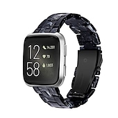 economico Cinturini per orologi Fitbit-Cinturino per orologio  per Fitbit Versa 2 / Versa Lite / Versa SE / Versa Resina Sostituzione Cinghia Da donna Chiusura in metallo Fibbia in acciaio inossidabile Bracciale a catena Polsino