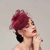 economico Fascinator-Piume  Fascinatori in rete  Cappelli  Copricapo con piuma  Cappello  Fiore 1 PC Matrimonio  Corsa di cavalli  Giorno delle donne Copricapo Abito da impressionare Abito da gara 2025