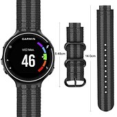 baratos Relógios Garmin-Pulseiras de Relógio para Garmin Forerunner 220/230/235/620/630/735XT Approach S20 / S6 / S5 Náilon Substituição Alça com ferramenta de remoção Ajustável Respirável Pulseira Esportiva Pulseira