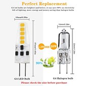 voordelige Ledlampen met twee pinnen-10st g4 led lamp niet-dimbare ac220v g4 bi-pin gloeilamp 1.5w (20w halogeenlamp vervanging) warm wit en wit twee kleurtemperatuur
