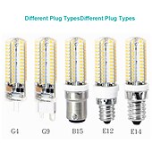 olcso Kéttűs LED-es izzók-10db 5w e14 g4 g9 bi pin led fekvő villanykörte 104leds smd 3014 500lm 50w halogén megfelelő otthoni világításhoz ac110v ac220v