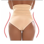 tanie Majtki korygujące-damskie majtki modelujące wyszczuplające modelujące brzuch push up podstawowe do biura walentynki joga sport seksowne oddychające bawełniane czyste kolory szwy sznurowane stroje domowe
