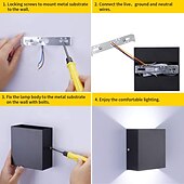 Недорогие Бра-В помещении LED Внутренние настенные светильники Гостиная Офис Алюминий настенный светильник IP20 85-265V 10 W