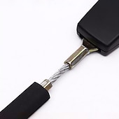 abordables Fundas de asiento para coche-2 piezas de extensión de cinturón de seguridad automático para automóvil, hebilla de extensión, clip de seguridad de 25 cm * 5 cm, cinturón de seguridad universal, clip de seguridad de modelado interi