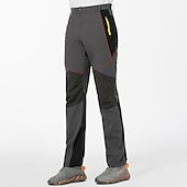 economico Pantaloni e pantaloncini-Per uomo Pantaloni da trekking impermeabili Collage Esterno Tenere al caldo Impermeabile Antivento Traspirante Pantalone / Sovrapantaloni Pantaloni Nero Grigio Elastene Caccia Pesca Scalate S M L XL