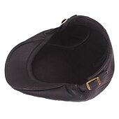 お買い得  メンズハット-男性用 ハンチング ブラック ブラウン PU ファッション ストリートファッション スタイリッシュ 1920年代のファッション アウトドア 日常 お出かけ 平織り ウォーム