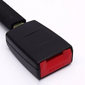 abordables Fundas de asiento para coche-2 piezas de extensión de cinturón de seguridad automático para automóvil, hebilla de extensión, clip de seguridad de 25 cm * 5 cm, cinturón de seguridad universal, clip de seguridad de modelado interi