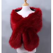 voordelige Sjaals &amp; Wikkels-Klassiek Retro vintage Jaren 1920 Sjaal van imitatiebont Omslagdoeken The Great Gatsby Bruiloftsgast Kostuum Dames Kerstmis Carnaval Maskerade Bruiloft Bruiloft gast Feest / Uitgaan Volwassenen Sjaal