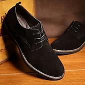 abordables Semi-formel-chaussures oxford en similicuir bleu marine pour hommes - chaussures formelles classiques à lacets avec semelle confortable pour les occasions professionnelles et décontractées