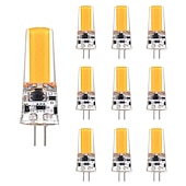 cheap LED Bi-pin Lights-10PCS 6PCS 2PCS G4 G9 E14 LED Bulb 5W Replaces 50W Halogen Bulb 2508-COB Mini Bulb for Cabinet Landscape Chandelier Light Appliance Bulbs AC220V