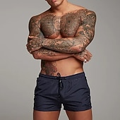 Men's Athletic Shorts Workout Shorts Running Shorts Gym Shorts Drawstring with Mesh lining Zipper Pocket Solid Colored Quick Dry Outdoor Fitness Gym Casual / Sporty Athleisure Black Army Green3