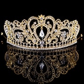 olcso Fejpántok és koronák-Gyerekek Lány Hajdísz Aktív Édes Esküvő Születésnap Egyszínű Fehér Arany