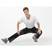 economico Pantaloni e pantaloncini-Per uomo Pantaloni da trekking impermeabili Collage Esterno Tenere al caldo Impermeabile Antivento Traspirante Pantalone / Sovrapantaloni Pantaloni Nero Grigio Elastene Caccia Pesca Scalate S M L XL