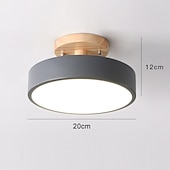 halpa Pinta-asennettavat ja puoliksi pinta-asennettavat-20 cm kattovalaisimet geometriset muodot uppoasennettavat valot metalli maalatut viimeistelyt led moderni 220-240v