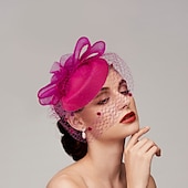 economico Fascinator-Piume  Fascinatori in rete  Cappelli  Copricapo con piuma  Cappello  Fiore 1 PC Matrimonio  Corsa di cavalli  Giorno delle donne Copricapo Abito da impressionare Abito da gara 2025