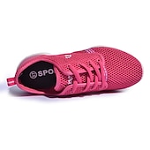 ieftine Adidași de Dans-adidași de dans cu șireturi din plasă ușoară pentru femei – pantofi sport negri respirabili pentru antrenamente de jazz, zumba și fitness