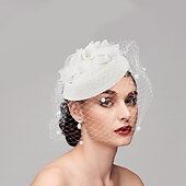 economico Fascinator-Fascinatori cappelli copricapo piume cappello pillbox per matrimoni San Valentino corsa di cavalli giornata delle donne con copricapo in piuma testa per impressionare giorno delle corse 2025