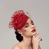 economico Fascinator-Piume  Fascinatori in rete  Cappelli  Copricapo con piuma  Cappello  Fiore 1 PC Matrimonio  Corsa di cavalli  Giorno delle donne Copricapo Abito da impressionare Abito da gara 2025