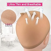 cheap Tools &amp; Accessories-6 pieces light brown stocking wig caps stretchy nylon wig caps for women
