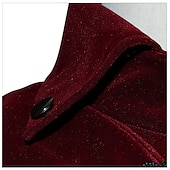 cheap Outerwear-Vintage Gothic Medieval Coat Masquerade Outerwear Prince Vampire Plague Doctor Solid Colored Fancy Dress Men&#039;s Fantasy Royal Steampunk Halloween Carnival Masquerade Party Adults&#039; Coat