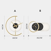 abordables Apliques de pared para interior-1 luz 41 cm luz de pared led novedad diseño de reloj luces de pared de interior estilo nórdico sala de estar dormitorio lámpara de noche 110-120 v 220-240 v