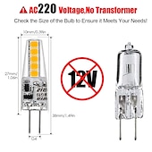 voordelige Ledlampen met twee pinnen-10st g4 led lamp niet-dimbare ac220v g4 bi-pin gloeilamp 1.5w (20w halogeenlamp vervanging) warm wit en wit twee kleurtemperatuur