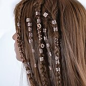 levne Doplňky pro úpravu vlasů-viking keltský uzel retro etnický vítr rotující spirála ve tvaru hada špinavé pletené vlásenky irské vlasové doplňky