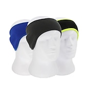 preiswerte Mützen, Hüte &amp; Visor-Schweiß Stirnband Ohrenwärmer Herren Damen Kopfbedeckung Einfarbig warm halten Windundurchlässig Atmungsaktiv für Fitness Laufen Joggen Herbst Winter Frühling Schwarz Fuchsie Grau