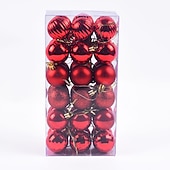 36pcs Christmas Baubles Ball Ornaments Xmas Decoration, 4cm Small Hanging Balls for Christmas Tree, Holiday, Party and Gift cheap Ornaments-36pcs Christmas Baubles Ball Ornaments Xmas Decoration, 4cm Small Hanging Balls for Christmas Tree, Holiday, Party and Gift