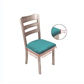 economico Fodera per sedia da pranzo-2 coprisedili per sedia da pranzo in velluto fodera bianca nera, fodera per cuscino per sala da pranzo elasticizzata, protezione per mobili rimovibile e lavabile con lacci