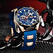 cheap Quartz Watches-LIGE Mens Watch Quartz Watches for Men Steel Band Men&#039;s Analog Quartz Multifunctional Sports Wristwatch Men Date Business Casual Waterproof Quartz Watch