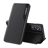 cheap Samsung Cases-Phone Case For Samsung Galaxy S24 S22 S21 S20 Plus Ultra A54 A34 A14 A72 S10 S9 A52 A22 S25 Ultra Flip with Stand Holder Magnetic Dustproof Solid Colored TPU