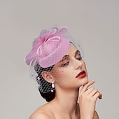 economico Fascinator-Piume  Fascinatori in rete  Cappelli  Copricapo con piuma  Cappello  Fiore 1 PC Matrimonio  Corsa di cavalli  Giorno delle donne Copricapo Abito da impressionare Abito da gara 2025