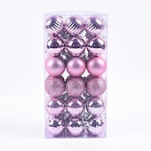 36pcs Christmas Baubles Ball Ornaments Xmas Decoration, 4cm Small Hanging Balls for Christmas Tree, Holiday, Party and Gift cheap Ornaments-36pcs Christmas Baubles Ball Ornaments Xmas Decoration, 4cm Small Hanging Balls for Christmas Tree, Holiday, Party and Gift