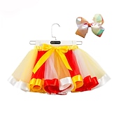 preiswerte Kindertanzkleidung-Tanzkleidung für Kinder Tutu Kleid Kopfbedeckung Farbaufsatz Tüll Pailletten Mädchen Leistung Normal Tüll Polyester