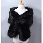 voordelige Sjaals &amp; Wikkels-Klassiek Retro vintage Jaren 1920 Sjaal van imitatiebont Omslagdoeken The Great Gatsby Bruiloftsgast Kostuum Dames Kerstmis Carnaval Maskerade Bruiloft Bruiloft gast Feest / Uitgaan Volwassenen Sjaal