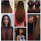 cheap Crochet Hair-Synthetic Braiding Hair Ombre Braids Hair Jumbo Braiding Hair Extensions for Box Twist Braiding 24inch 3packs