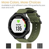 baratos Relógios Garmin-Pulseiras de Relógio para Garmin Forerunner 220/230/235/620/630/735XT Approach S20 / S6 / S5 Náilon Substituição Alça com ferramenta de remoção Ajustável Respirável Pulseira Esportiva Pulseira