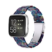 economico Cinturini per orologi Fitbit-Cinturino per orologio  per Fitbit Versa 2 / Versa Lite / Versa SE / Versa Resina Sostituzione Cinghia Da donna Chiusura in metallo Fibbia in acciaio inossidabile Bracciale a catena Polsino